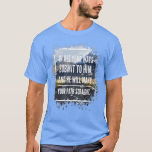 T-shirt Que Dieu dirige votre chemin Foi chrétienne Bible