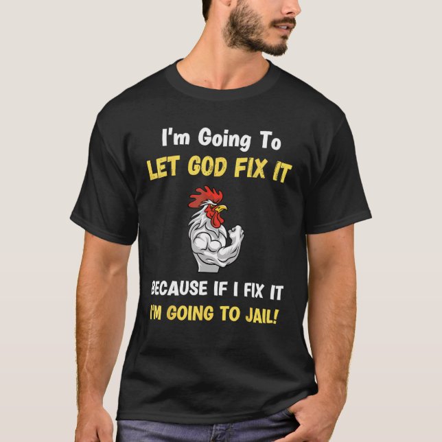 T-shirt Que Dieu Le Corrige Chrétienne Plaisanterie Religi (Devant)