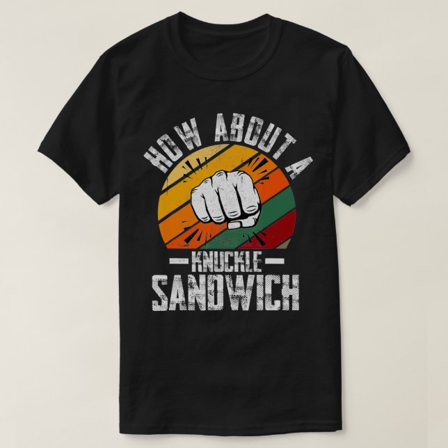 T-shirt Que diriez-vous d'un entraîneur de boîte à sandwic (Design devant)