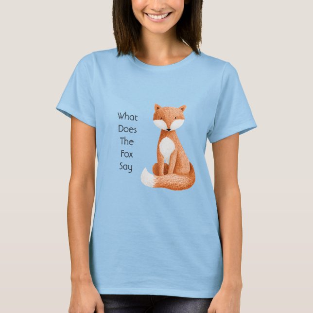 T-shirt Que dit le renard ? (Devant)
