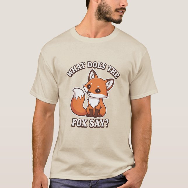 T-shirt Que dit le renard ? (Devant)