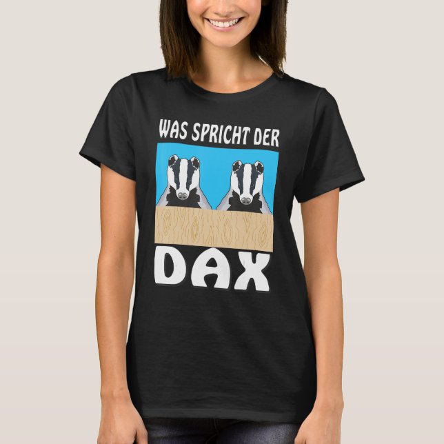 T-shirt Que dit le trader boursier de la bourse DAX Trad (Devant)