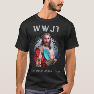 T-shirt Que Jésus Jeterait Drôle Disque Golf Hommes & Femm