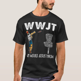 T-shirt Que Jésus Jeterait Noël WWJT Disque Golf Ch