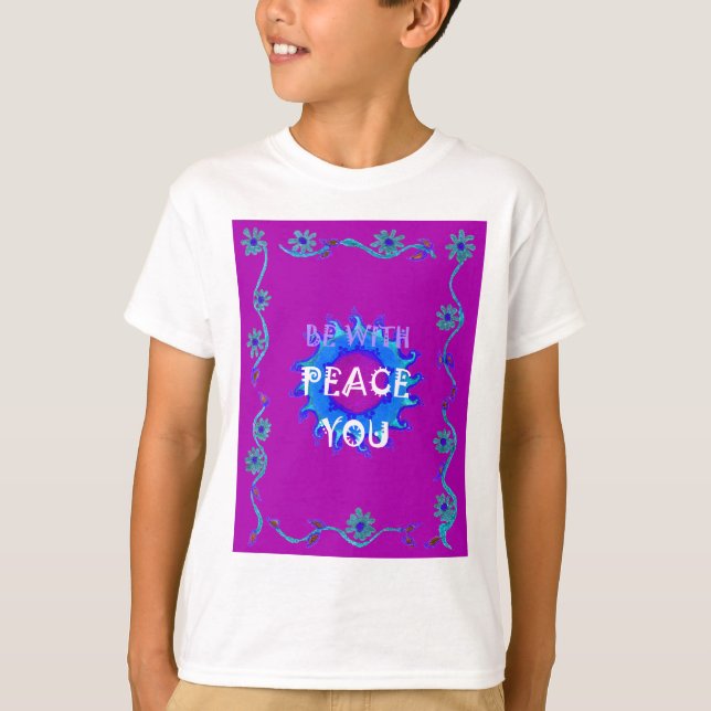 T-shirt Que la paix soit avec vous Impression Inspirante (Devant)