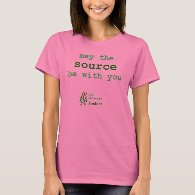 T-shirt que la source soit avec vous - crispe (Devant)