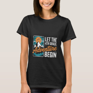 T-shirt Que l'aventure de 4e année commence - Amusant reto
