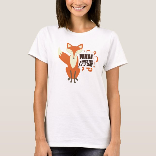 T-shirt Que le Fox indique-t-il ? (Devant)