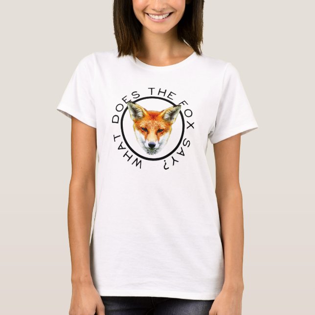 T-shirt Que le Fox indique-t-il ? Chemise (Devant)