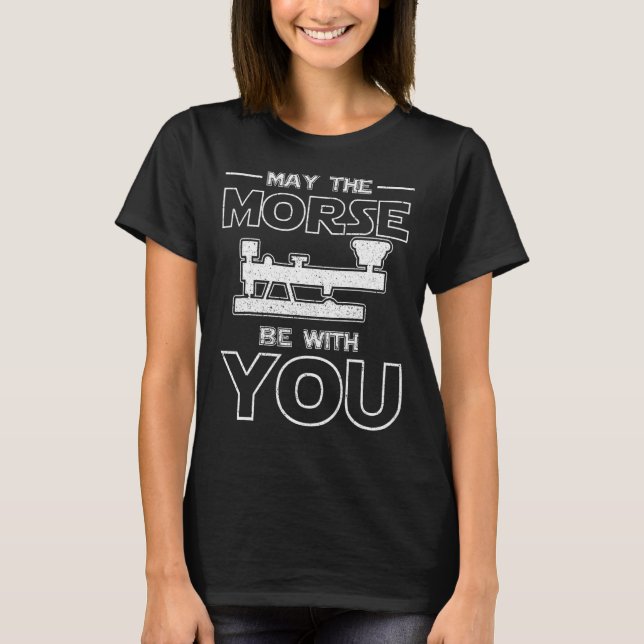 T-shirt Que Le Morse Soit Avec Vous Morse Code (Devant)