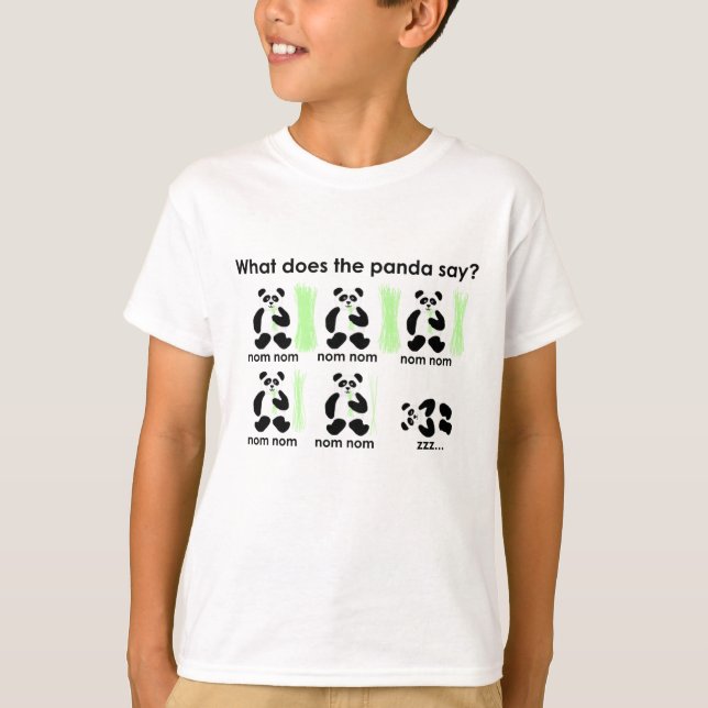 T-shirt Que le panda fait-il disent-ils ? (Devant)