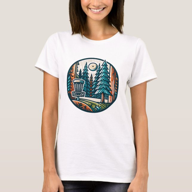 T-shirt Que le parcours soit avec vous Disk Golf (Devant)