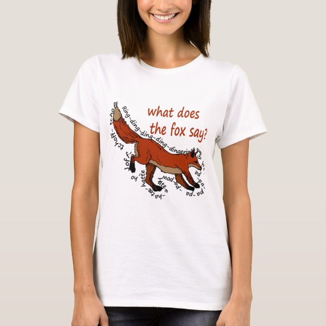 T-shirt Que le renard fait-il disent-ils ? (Devant)