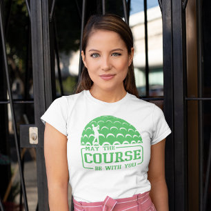 T-shirt Que le terrain soit avec vous Golf drôle