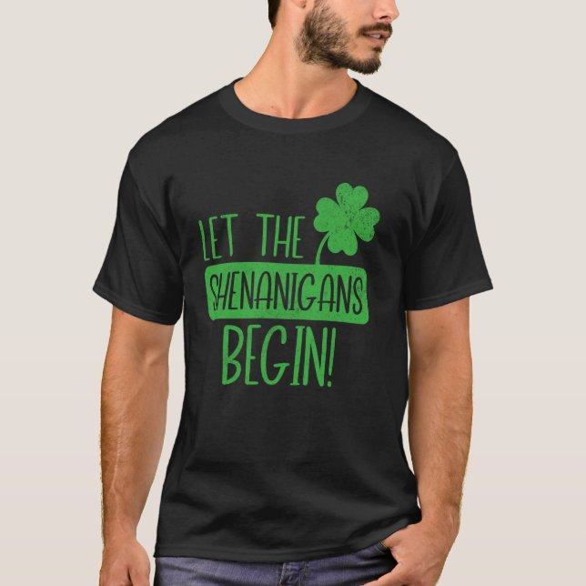 T-shirt Que les espiègleries commencent Shamrock Fun Celeb (Devant)