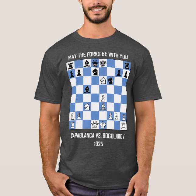 T-shirt Que les Fourches soient avec vous Capablanca vs Éc (Devant)
