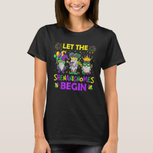 T-shirt Que les frénésies commencent Gnomes Mardi Gras Enf