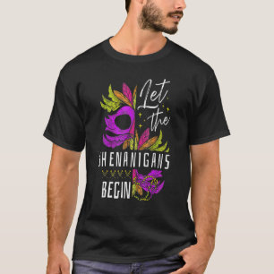 T-shirt Que les frénésies commencent Mardi Gras Gnomes Enf