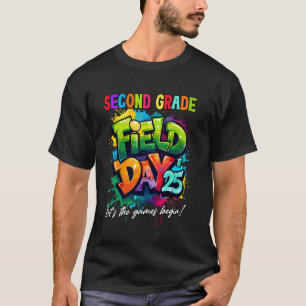 T-shirt Que les jeux commencent Jour de terrain de deuxièm