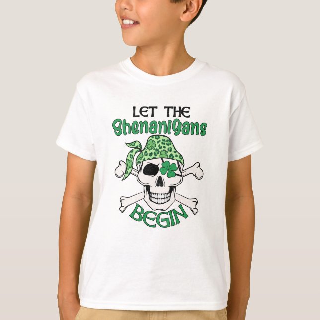 T-shirt Que les Shenanigans commencent la Saint Patrick (Devant)