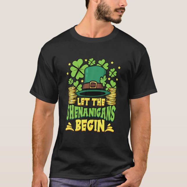T-shirt Que Les Shenanigans Commencent Le Jour de la Saint (Devant)