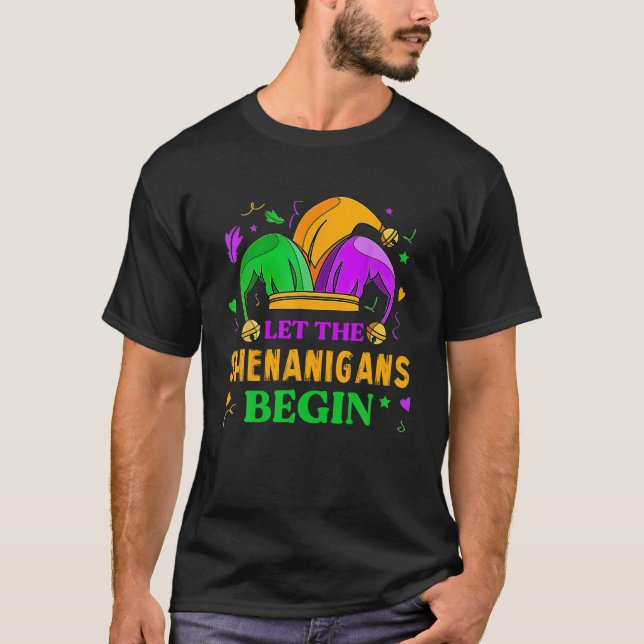 T-shirt Que Les Shenanigans Commencent Mardi Gras Pour Les (Devant)