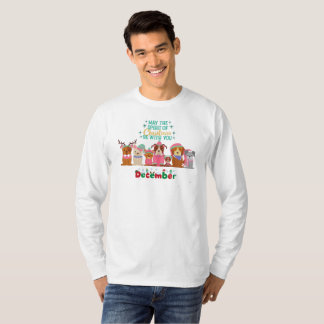 T-shirt 🐶 « Que l'esprit de Noël soit avec vous » – Coupé