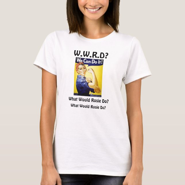 T-shirt Que Rosie ferait-il ? (Devant)