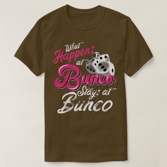 T-shirt Que se passe-t-il chez Bunco Stations chez Bunco F (Design devant)