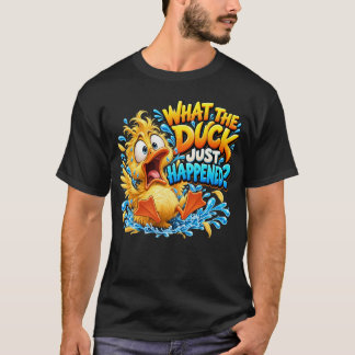 T-shirt Que vient de faire le canard drôle dessin animé ca