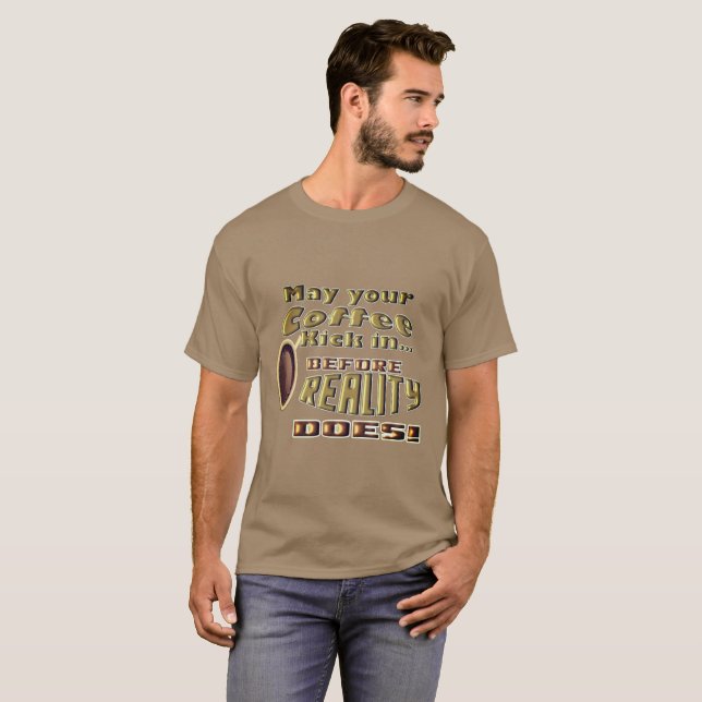 T-shirt que votre café entre... (Devant entier)