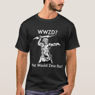 T-shirt Que Zeus ferait-il ? - Pièce en t foncée