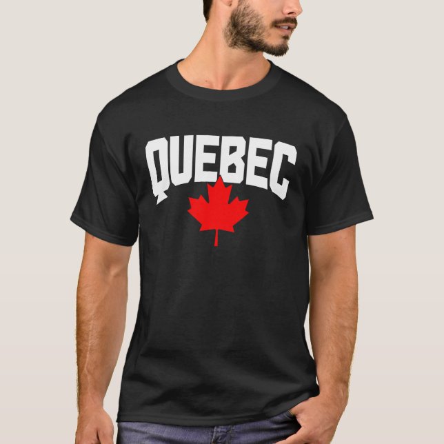 T-shirt Québec Feuille d'érable Canada Fierté canadienne d (Devant)