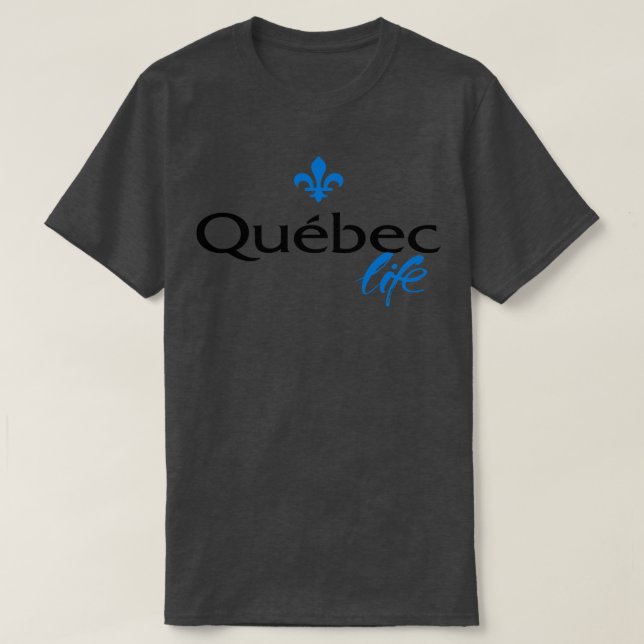 T-shirt Québec Vie Grandir Canadien (Design devant)