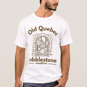 T-shirt Québec Vieux-Québec vagabond aux pavés