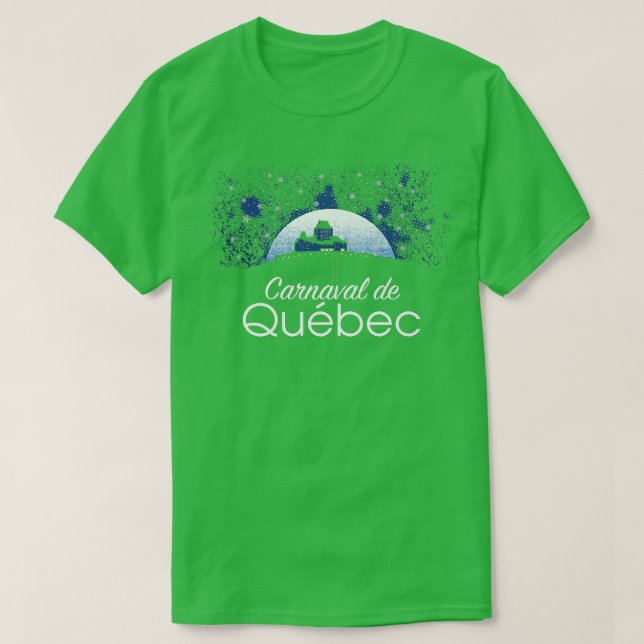 T-shirt Québec Winter Carnival Ice Hotel Snow Cold Festiva (Design devant)