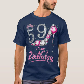T-shirt Queen 59 Ans C'Est Mon Anniversaire Vintage Rétro