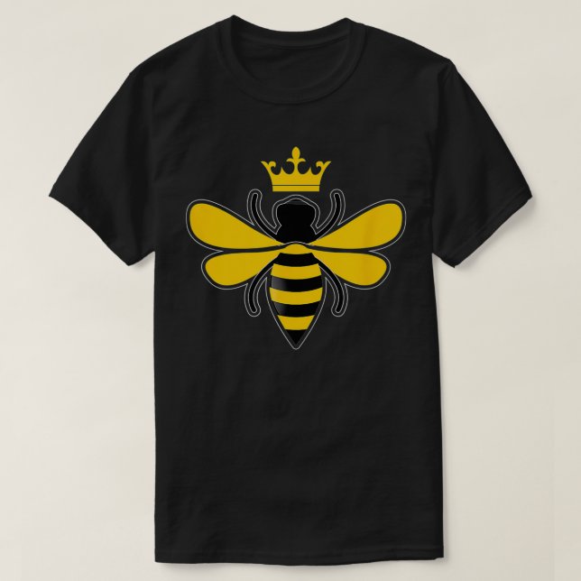 T-shirt Queen Bee Crown Cute Hive Beekeeper Apiculture (Design devant)