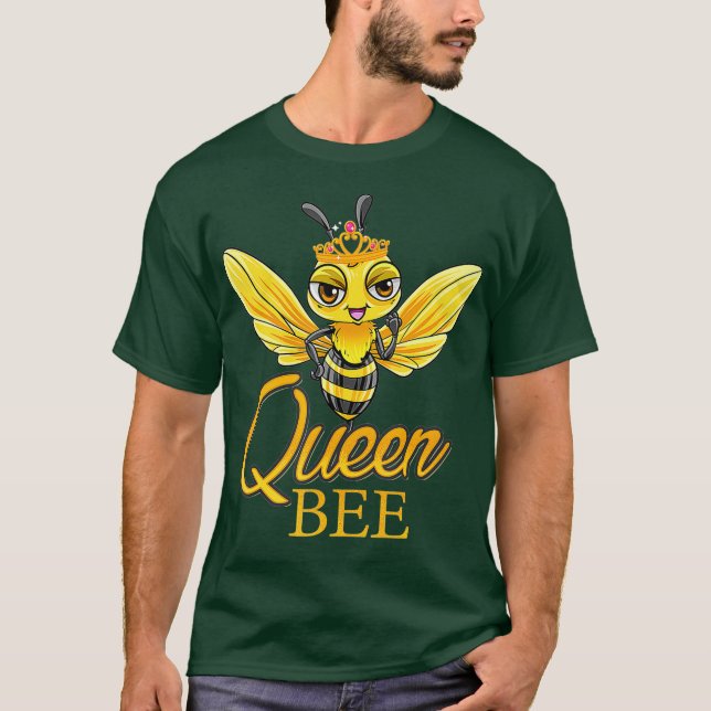 T-shirt Queen Bee Crown Cute Honey Bee Hive Don (Devant)