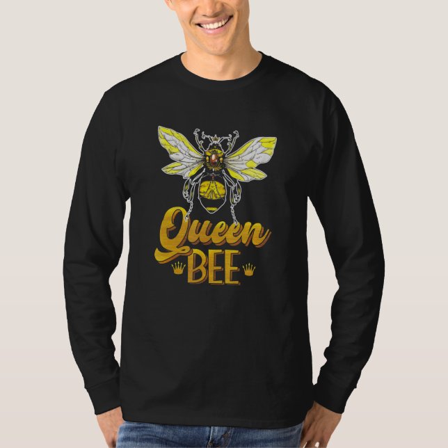T-shirt Queen Bee Crown Honey Bee Hive Apiculture (Devant)