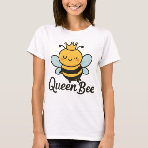 T-shirt Queen Bee - Jolie Chemise d'illustration d'abeille