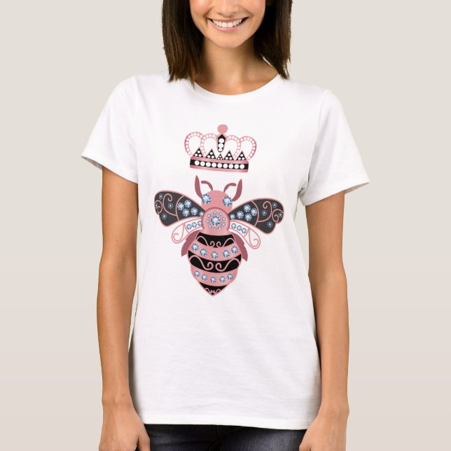 T-shirt Queen Bee With Crown (Devant)