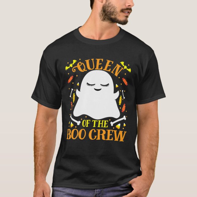 T-shirt Queen Boo Crew Ghost Matching Famille Femme (Devant)