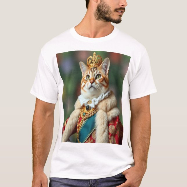 T-shirt Queen cat (Devant)