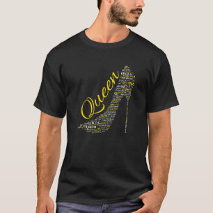 T-shirt Queen Chaussures Filles Histoire Noire Belle Maman