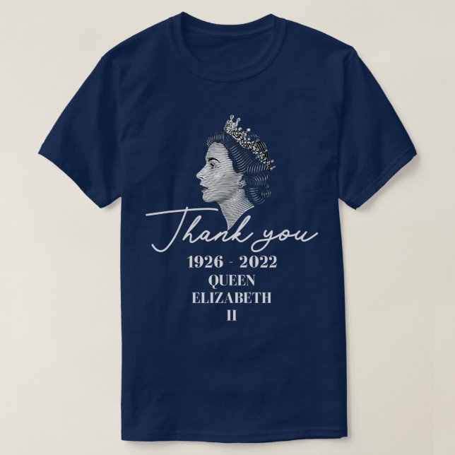 T-shirt Queen Elizabeth's 2 British Crown Majesty Queen T- (Design devant)