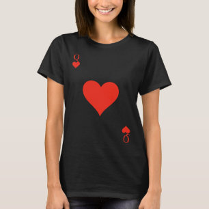 T-shirt Queen of Hearts Costume Deck of Cards Carte de jeu