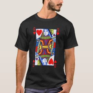 T-shirt Queen Of Hearts Drôle Saint Valentin Tee Pl Poke