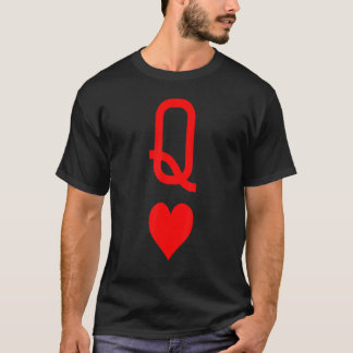 T-shirt Queen Of Hearts Matching Couple Saint Valentine's 