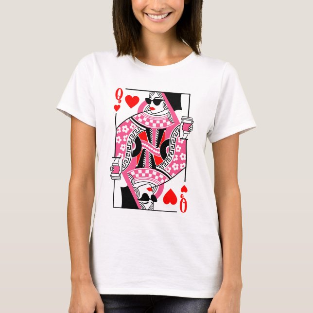 T-shirt Queen of hearts Playera (Devant)
